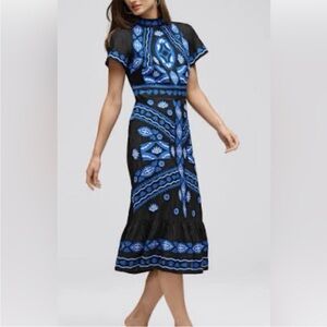 Johnny was by jade embroidered stephy midi dress - new with tags
